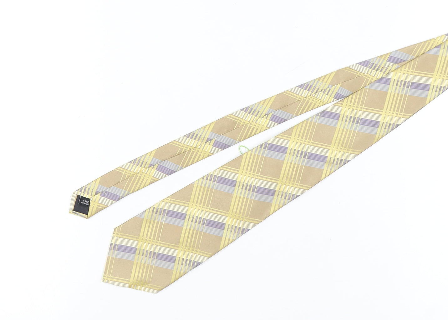 Ted Baker Men's Beige Check Silk Tie