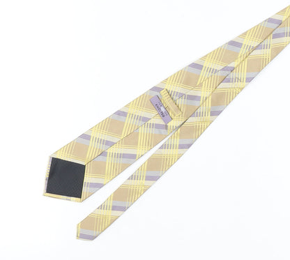 Ted Baker Men's Beige Check Silk Tie