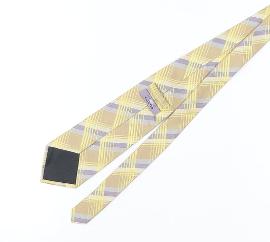 Ted Baker Men's Beige Check Silk Tie