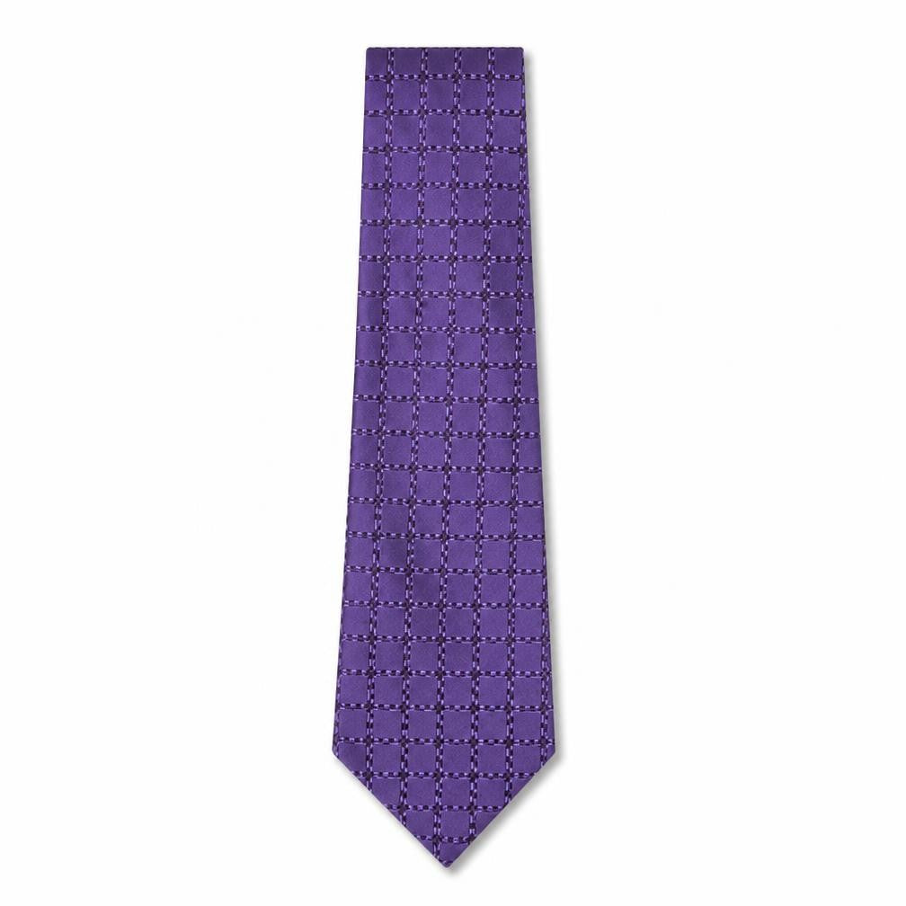 Mens Moss Purple Geometric 100  Tie