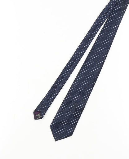 Michelsons of London Men’s Blue Polka Dot Tie