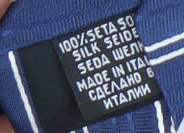 Hugo Boss Men's Blue Striped Silk Tie