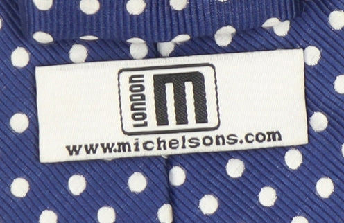 Michelsons Blue Polka Dot Men's Tie - New With Tags