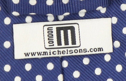 Michelsons Blue Polka Dot Men's Tie - New With Tags