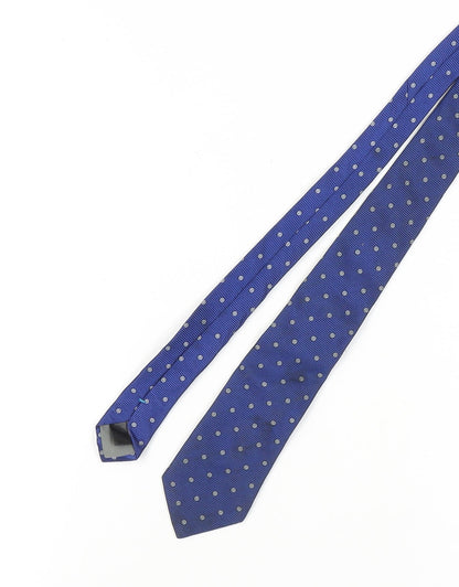 Austin Reed Men's Blue Polka Dot Silk Tie
