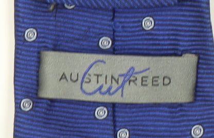 Austin Reed Men's Blue Polka Dot Silk Tie