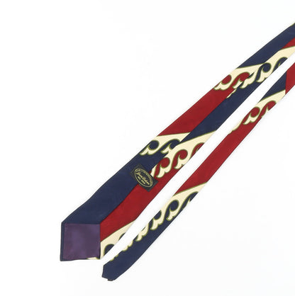Jean Latour Men's Red Blue Silk Tie