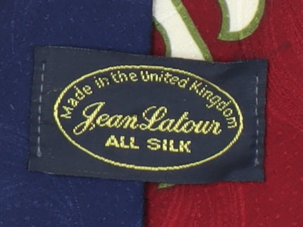 Jean Latour Men's Red Blue Silk Tie