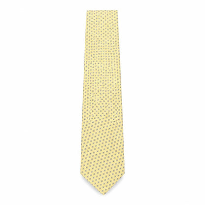 Mens Daniel Hechter Yellow Geometric 100% Silk  Tie