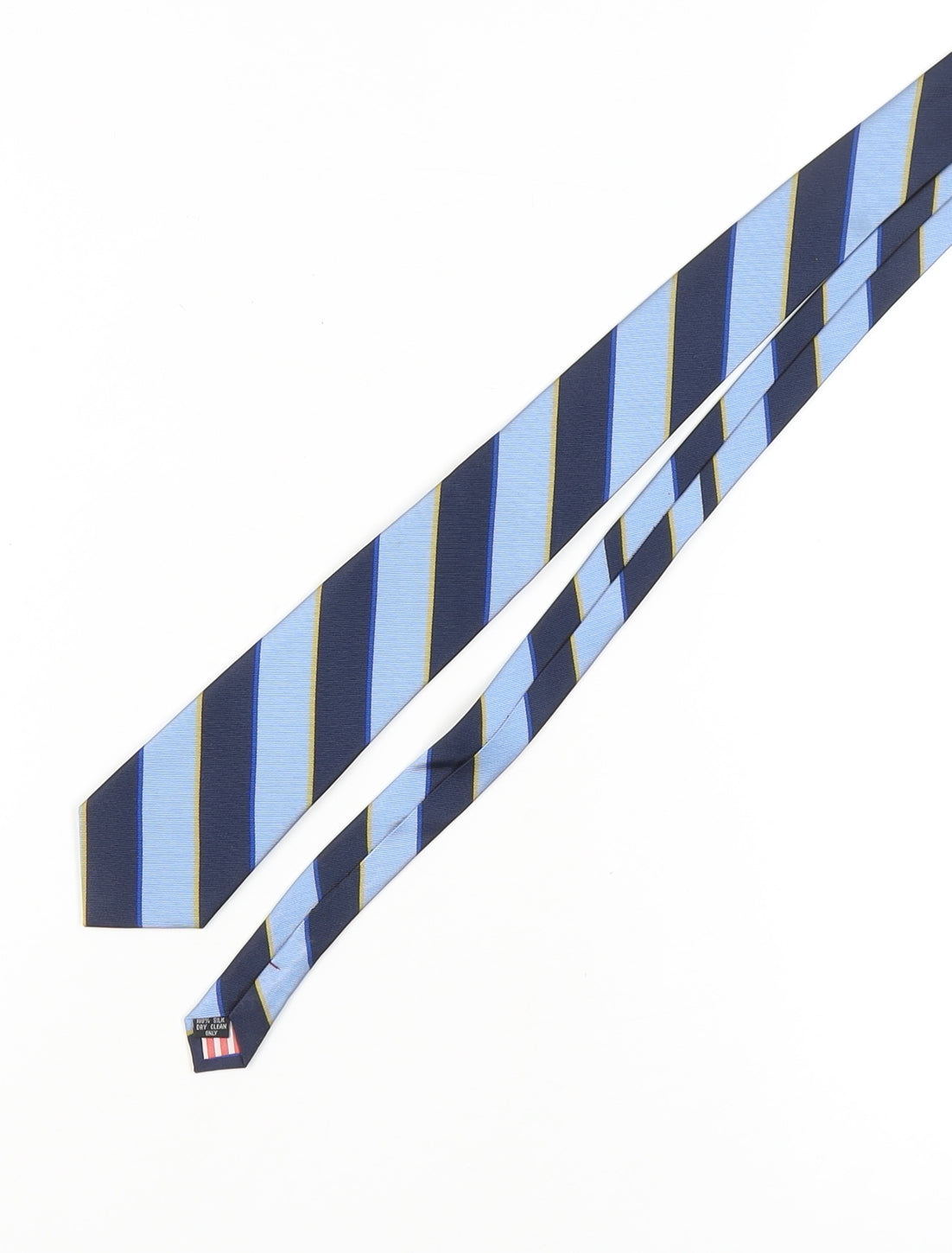Howick Men's Blue Striped Silk Slim Tie