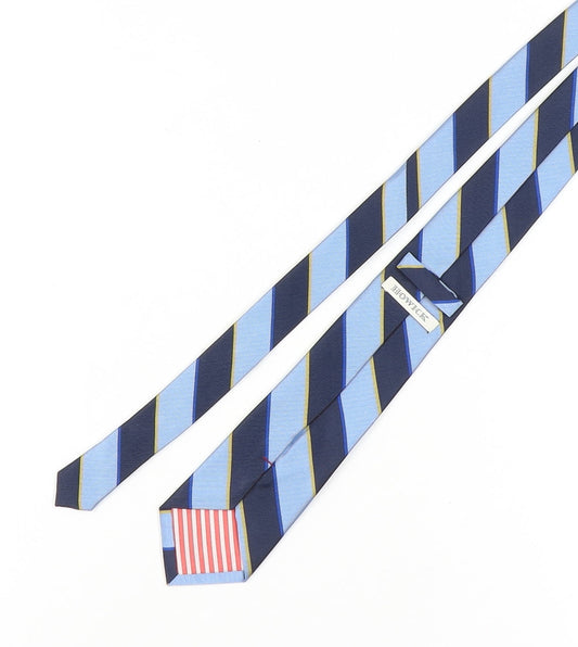 Howick Men's Blue Striped Silk Slim Tie