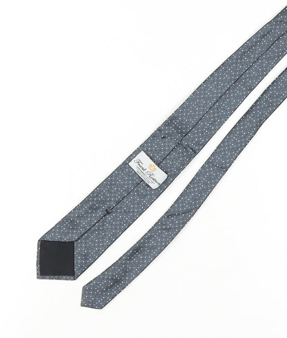 Mens Frank Rostron Blue Polka Dot 100% Silk  Tie