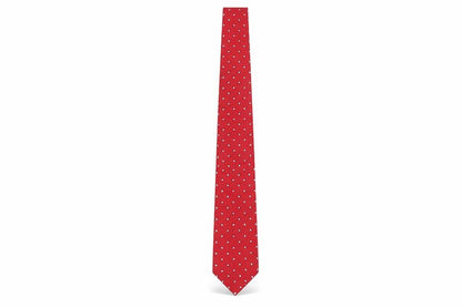 Mens Austin Reed Red Polka Dot 100% Silk  Tie