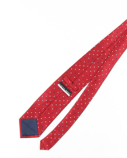 Austin Reed Men's Red Polka Dot Silk Tie