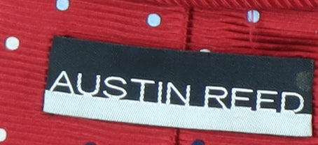 Austin Reed Men's Red Polka Dot Silk Tie