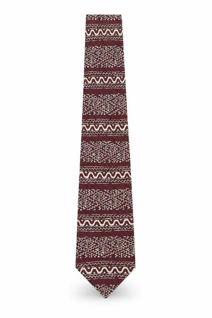 Paolo Vincente Red Silk Geometric Men's Tie, One Size