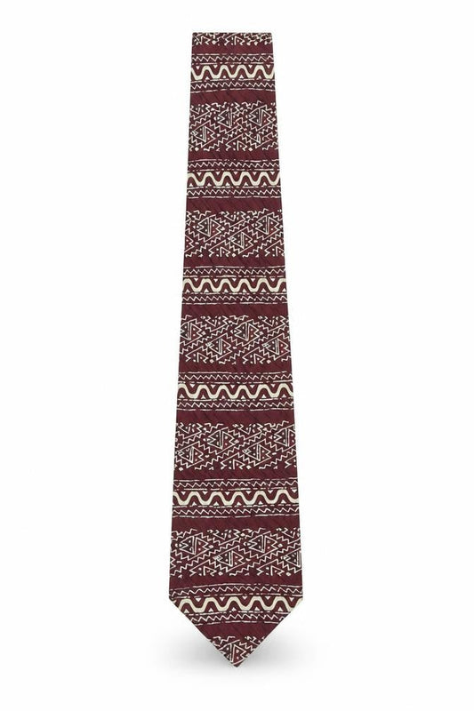 Paolo Vincente Red Silk Geometric Men's Tie, One Size