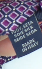 Racing Green Men's Purple Silk Geometric Tie, One Size