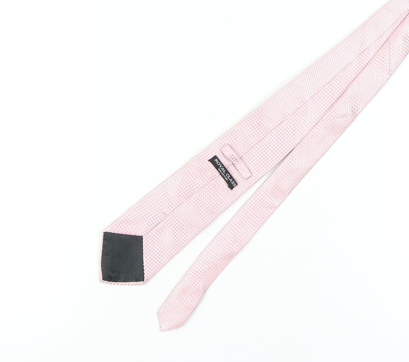 Royal Class Men's Pink Silk Striped Tie