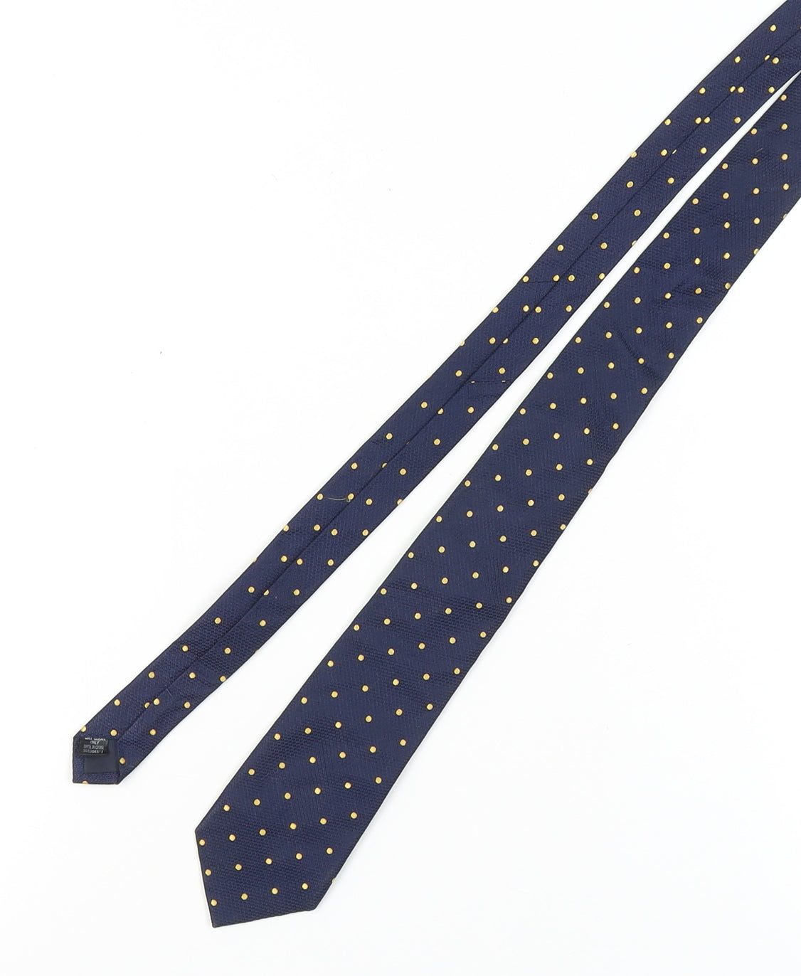 Moss Esq. Men's Blue Polka Dot Silk Tie, One Size