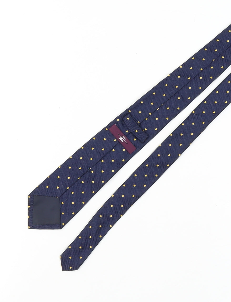 Moss Esq. Men's Blue Polka Dot Silk Tie, One Size