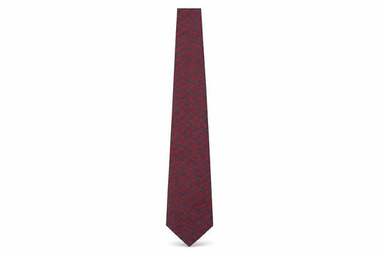 Mens Michelsons of London Red Paisley 100% Polyester  Tie