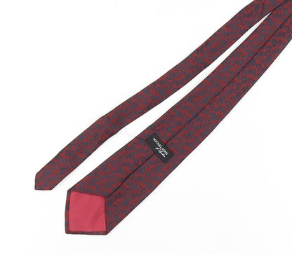 Michelsons of London Men’s Red Paisley Tie