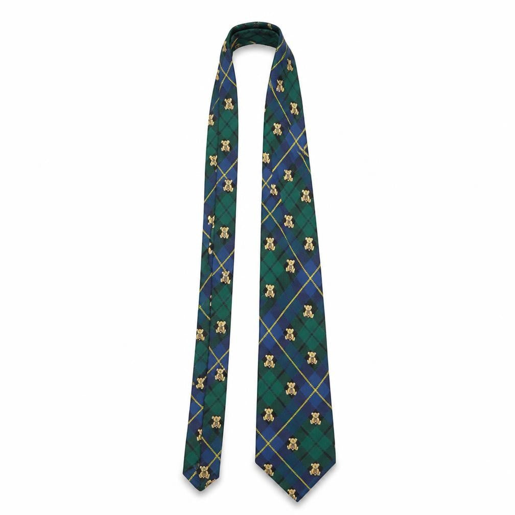 Mens Austin Reed Multicoloured Plaids & Checks 100% Silk  Tie