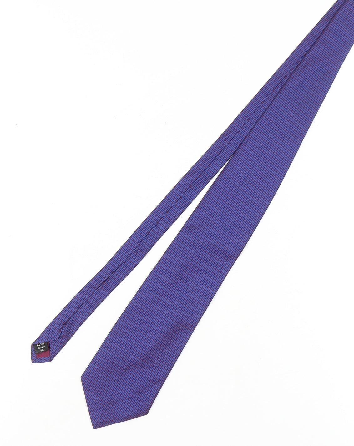 Linea Men's Purple Geometric Silk Tie One Size