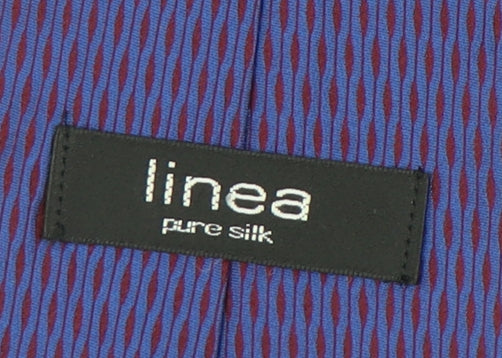 Linea Men's Purple Geometric Silk Tie One Size