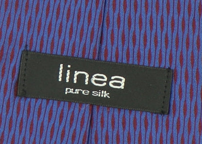 Linea Men's Purple Geometric Silk Tie One Size