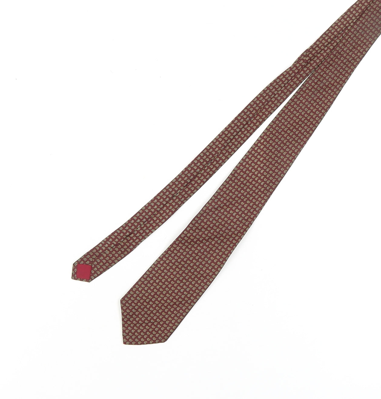 Austin Reed Men's Red Silk Geometric Tie