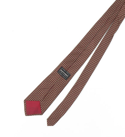 Austin Reed Men's Red Silk Geometric Tie