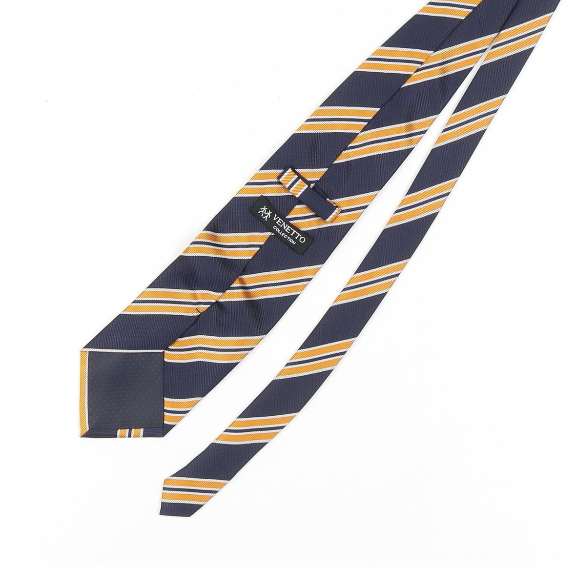 Venetto Collection Men's Blue Striped Tie