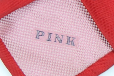 Pink Silk Polka Dot Red Men's Tie