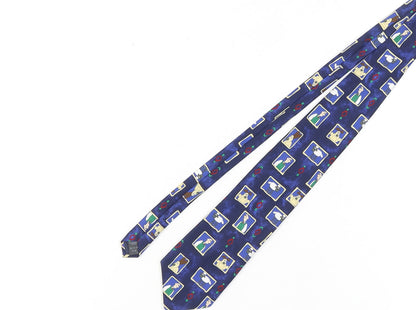 Marks and Spencer Men's Blue Sheep Print Tie, One Size