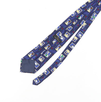 Marks and Spencer Men's Blue Sheep Print Tie, One Size