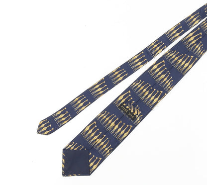 Marks and Spencer Men's Blue Silk Animal Print Tie
