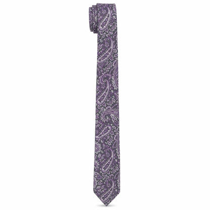 Mens St. George by Duffer Purple Paisley 100  Tie