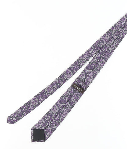 St. George by Duffer Men's Purple Paisley Tie