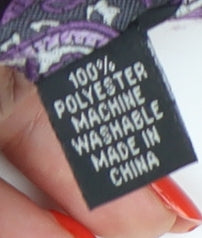 St. George by Duffer Men's Purple Paisley Tie