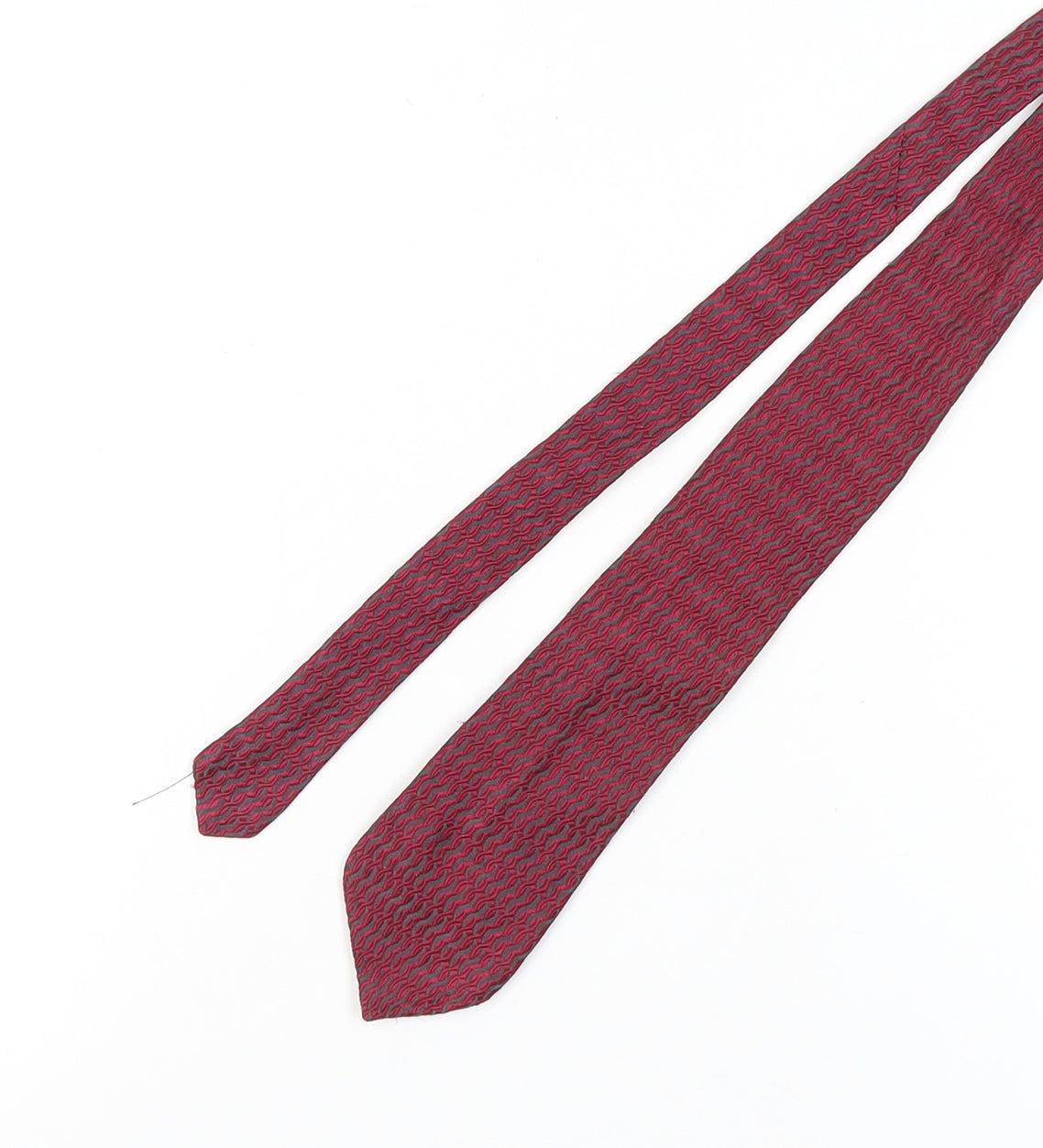 Hardy Amies Men’s Red Geometric Silk Tie