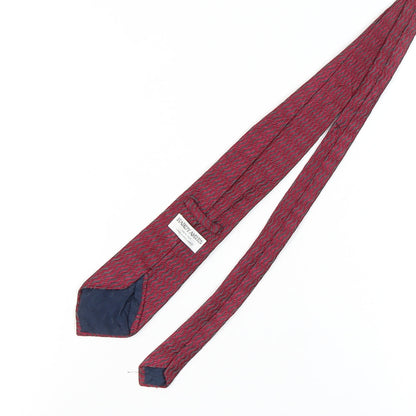 Hardy Amies Men’s Red Geometric Silk Tie