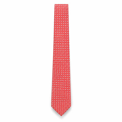Austin Reed Men's Red Silk Geometric Tie