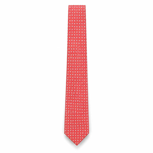 Austin Reed Men's Red Silk Geometric Tie