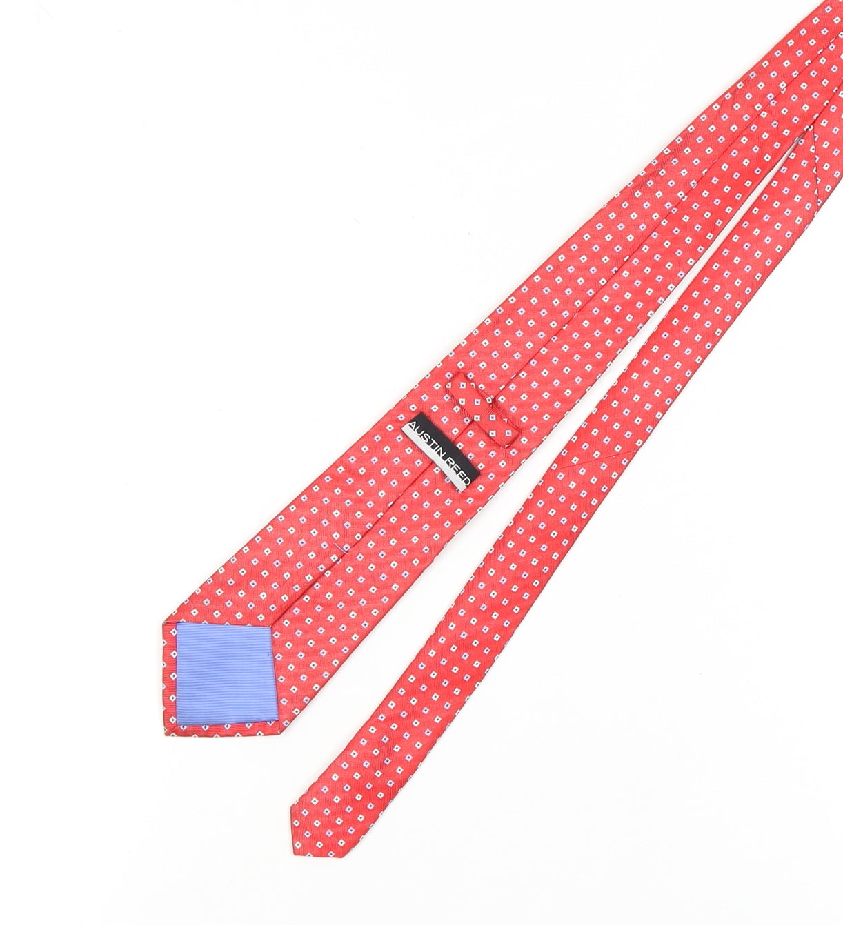 Austin Reed Men's Red Silk Geometric Tie