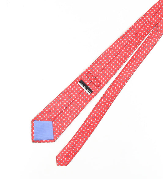 Austin Reed Men's Red Silk Geometric Tie