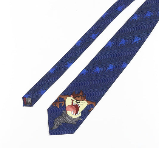 Looney Tunes Men's Blue Tasmanian Devil Tie