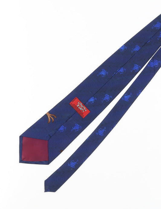 Looney Tunes Men's Blue Tasmanian Devil Tie