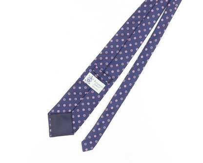 Mens Benjamin James Blue Polka Dot 100% Silk  Tie